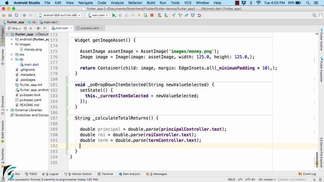 Flutter Event Handling: Add logical code: Flutter Tutorial for Beginners using Dart #3.7 смотреть онлайн
