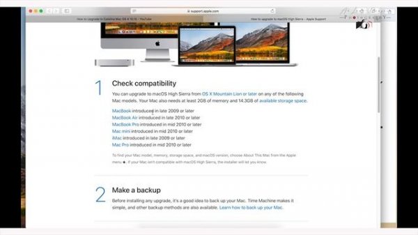 How to upgrade MacOS High Sierra to MacOS Catalina