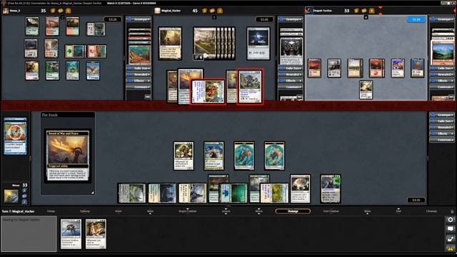 Singleton Showdown: Commander Online Mina and Denn - Estrid - Nahiri - Aurelia смотреть онлайн
