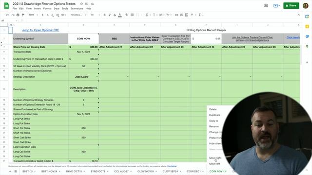 Rolling Options Record Keeper: Tracking Monthly Trades - Financial Tools for Options Traders смотреть онлайн