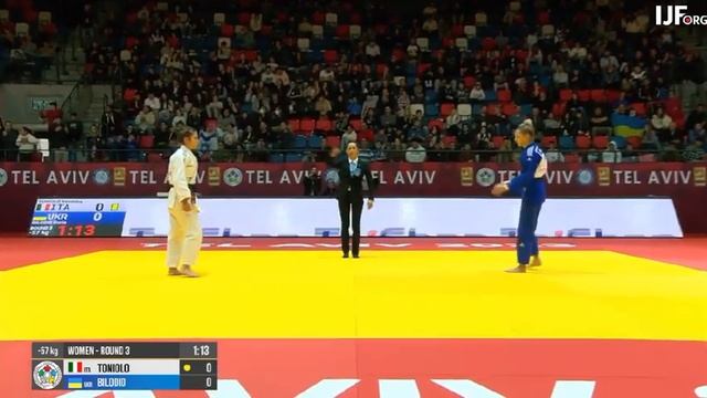 Grand Slam Tel-Aviv 2023. Day 1. 57 kg. R3. TONIOLO Veronica (ITA) - BILODID Daria (UKR) смотреть онлайн