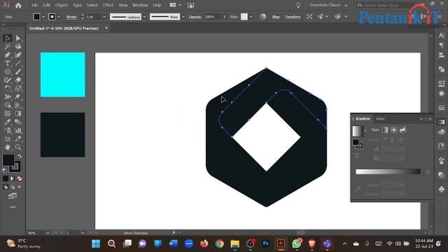 Logo design illustrator | Modern Polygonal Logo | Class 42 смотреть онлайн