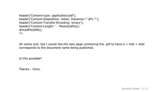 HTML : I want a custom title using header() in PHP смотреть онлайн