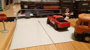 Самоделка из бумаги Ж/Д переезд (rail road crossing)