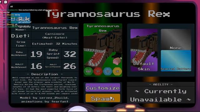 How to get Scarred Rex - Dinosaur Arcade - Roblox смотреть онлайн