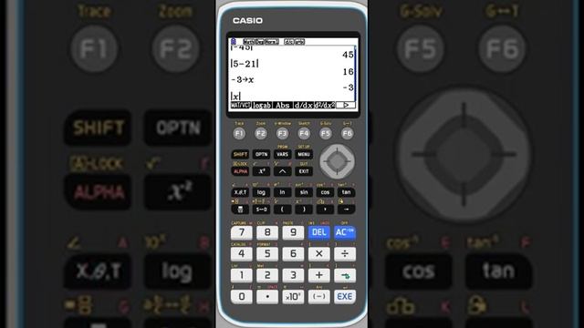 fx-CG50: Calculating the Absolute Value of a Number or Function смотреть онлайн