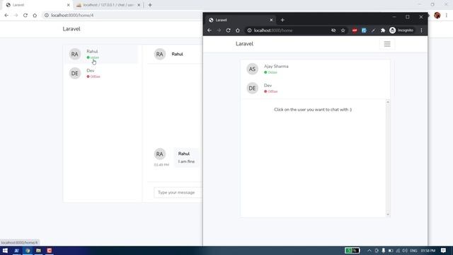 Laravel Chat App using Node JS and Web sockets | Introduction/Demo смотреть онлайн