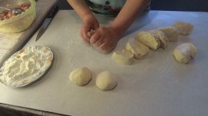 Лепёшки на кефире с мясом. Вкуснота-а-а!