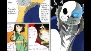 UNDERTALE COMIC DUB TV SANS VS CHARA SHATTERED REALITIES PART 1...