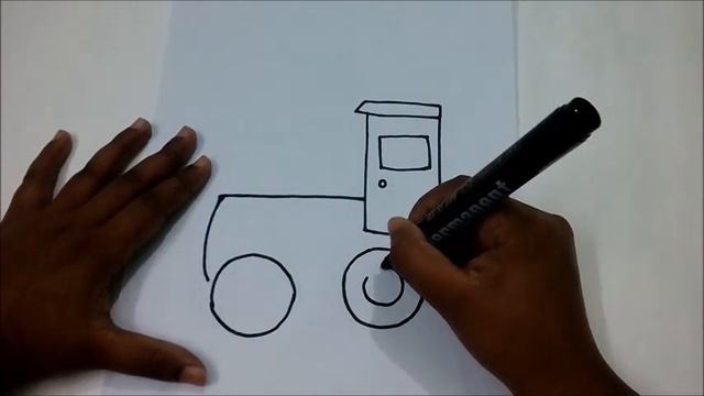 How to draw train engine for kids смотреть онлайн