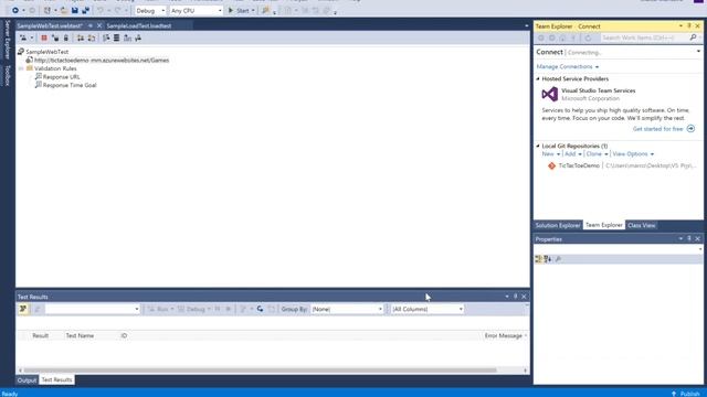Load Tests with Visual Studio (01 Create and Execute Simple Test) смотреть онлайн