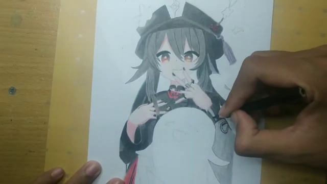 HOW TO DRAW HUTAO GENSHIN IMPACT смотреть онлайн
