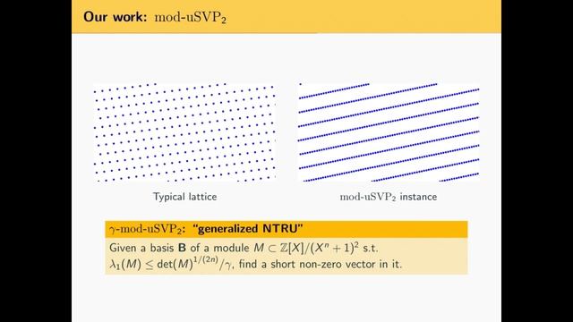 On Module Unique-SVP and NTRU смотреть онлайн