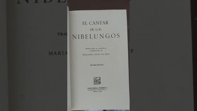 El cantar de los Nibelungos Porrúa #booktube #literatura #libros #poesía смотреть онлайн