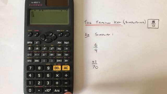 The Fraction Key. Using The Fraction Button To Simplify A Fraction On A Casio Classwiz Calculator. смотреть онлайн