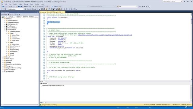 22 CREATE TABLE in MS SQL Server смотреть онлайн