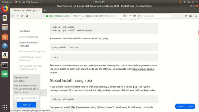 django install in ubuntu 17.10 смотреть онлайн