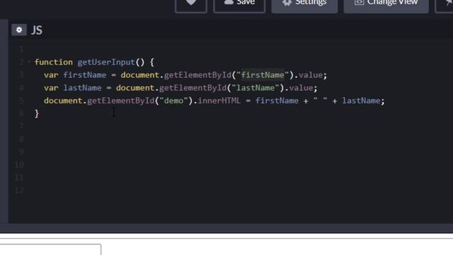 How to get Form Field Data Textbox value and pass into a JavaScript function | getElementById смотреть онлайн