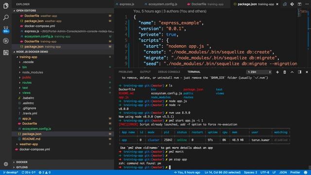 PM2 with KeyMatrics tool | Node JS Production App смотреть онлайн