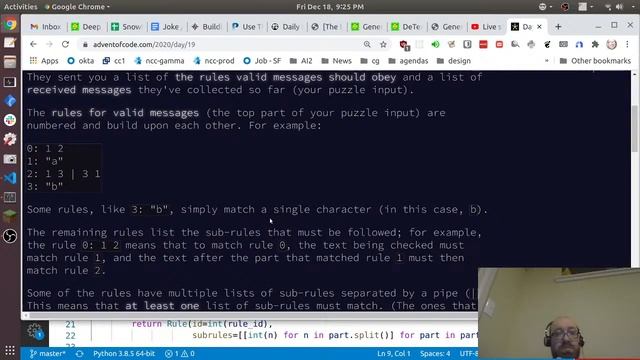 Joel Grus - Advent of Livecoding 2020 - Day 19 смотреть онлайн