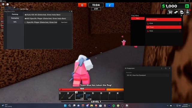 [NEW] ROBLOX Flag Wars Script GUI | Kill All Farm & Capture Flag | Esp & Much More | *PASTEBIN 2022 смотреть онлайн
