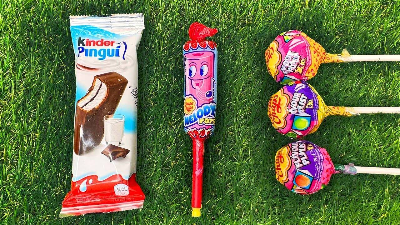 🍭 Учим цвета с помощью леденцов и сладостей. Вкусные радужные леденцы на палочке смотреть онлайн