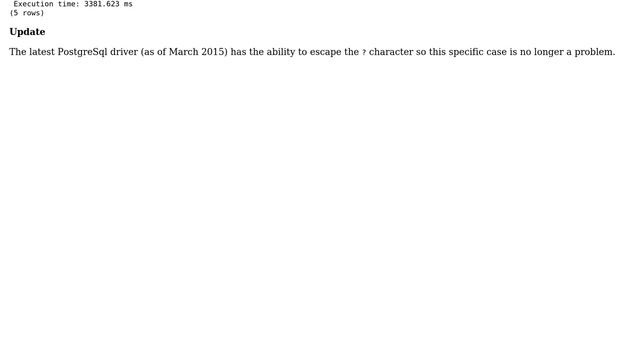 Databases: PostgreSQL operator uses index but underlying function does not смотреть онлайн