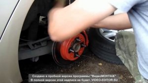 замена задней ступицы kia rio 3