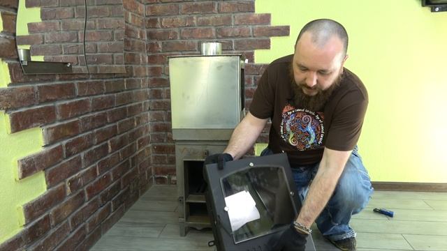 Обзор чугунной печи для бани Сударушка. смотреть онлайн