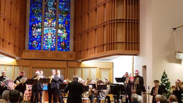 MSU Honors Brass Quintets and faculty quintet performing Christmas Combo 12-2-18 смотреть онлайн