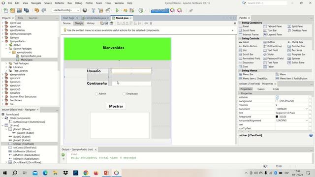 Uso de Radio Button en JAVA смотреть онлайн