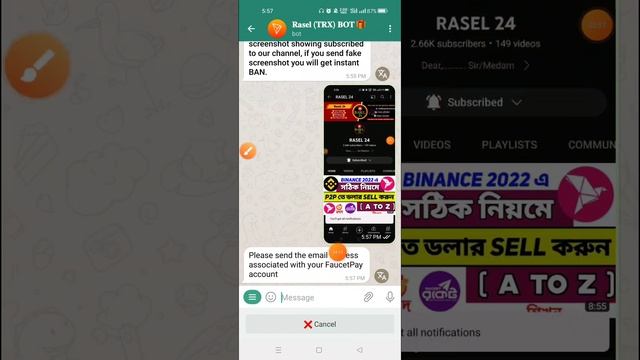 New TRX Earning Telegram Bot Start bot 0.1 TRX Free ? | Per Reffer 1 TRX ?| Instantly Withdraw ✅? смотреть онлайн
