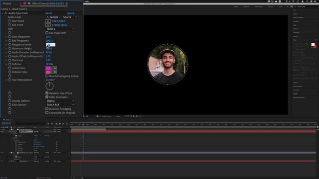 How to create Audio Reactive Circle Wave Spectrums in Adobe After Effects | CC Tutorial смотреть онлайн