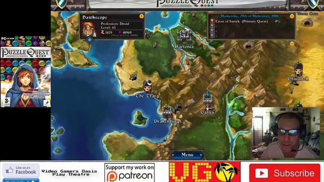 Puzzle Quest: Challenge of the Warlords - The Crest of Sartek смотреть онлайн