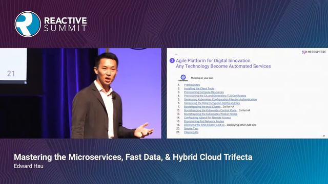 Mastering the Microservices, Fast Data, & Hybrid Cloud Trifecta - Edward Hsu смотреть онлайн