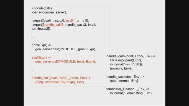 Erlang Master Class 3: Video 3 - Generic Servers смотреть онлайн