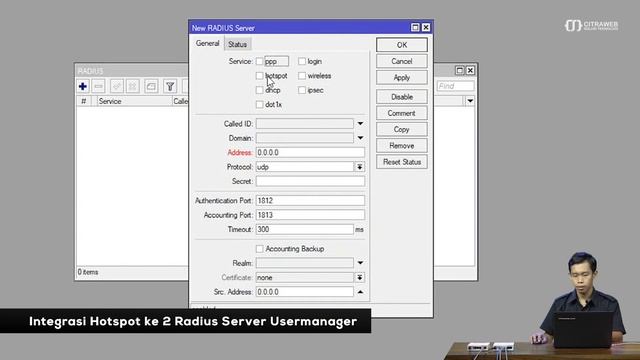Hotspot Dengan 2 Radius Server - MIKROTIK TUTORIAL [ENG SUB] смотреть онлайн