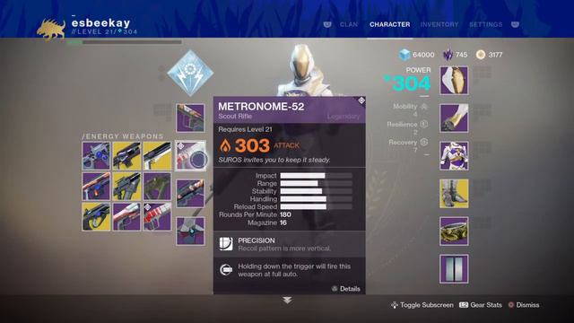 Destiny 2 Curse Of Osiris- Metronome-52 New Legendary Suros Scout Rifle смотреть онлайн