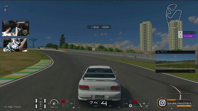 SUBARU Impreza Coupe WRX Type R Sti Version VI '99 (4K UHD) | Autodromo de Interlagros | GT SPORT смотреть онлайн