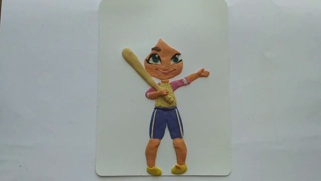 Лепим барельеф куколки Hairdorables из пластилина/ Plasticine Hairdorables Doll