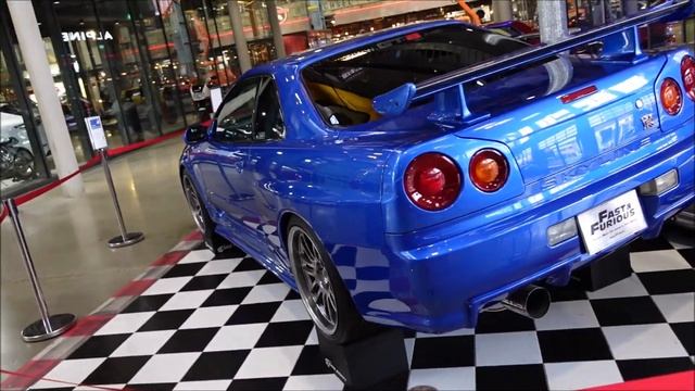 Nissan Skyline GT-R (R34) - Paul Walker - Fast and Furious 4 - Motorworld Munich смотреть онлайн