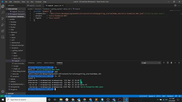 Provision Google Cloud Platform GCP resources with Terraform смотреть онлайн