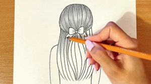 КАК НАРИСОВАТЬ ДЕВУШКУ ОЧЕНЬ ЛЕГКО | Рисунок Карандашом