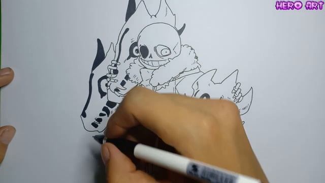 How to draw sans beautiful and easy смотреть онлайн