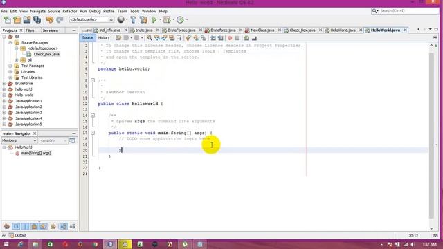 Basic Java programming tutorial 1- how to show simple message in java. смотреть онлайн