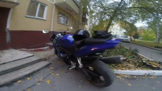 Yamaha R6s Akademgorodok Novosibirsk Russia 2014 осень Новосибирск Академ