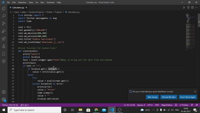 Make a working calculator with python ???||Get the code in GitHub||Python Tkinter tutorial смотреть онлайн