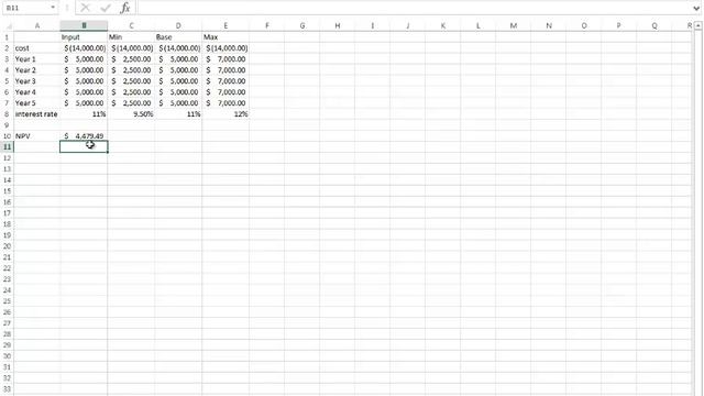 NPV and sensitivity analysis using Excel and TopRank смотреть онлайн