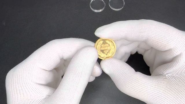 100 курушей Турция. Золотая монета. смотреть онлайн