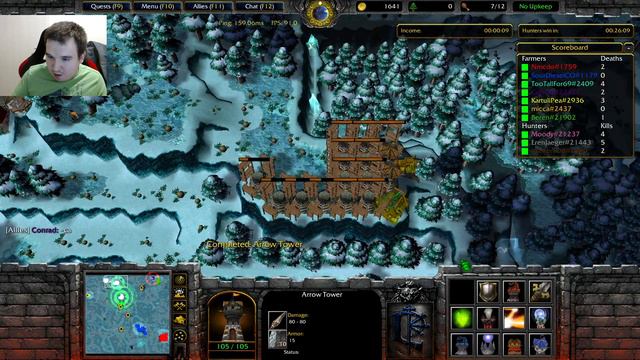 Warcraft 3 CZ/SK | #37 | Famers vs Hunters 2.2a - Můj golem proti hunterům смотреть онлайн